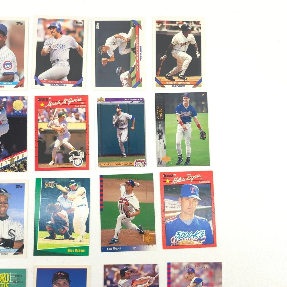 25 Card Baseball Star Lot Several Year Span All Pictured Sosa McGwire Gonzalez